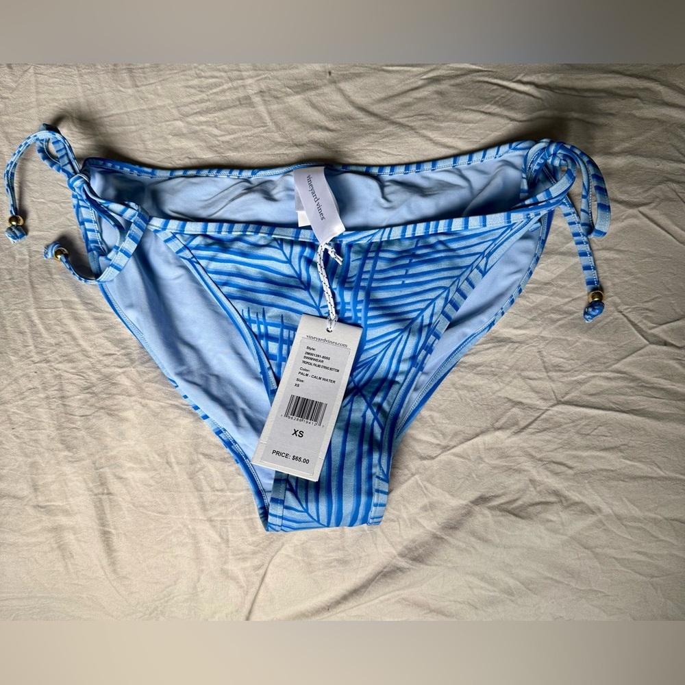 NWT Vineyard Vines Palm Print Bikini Bottom